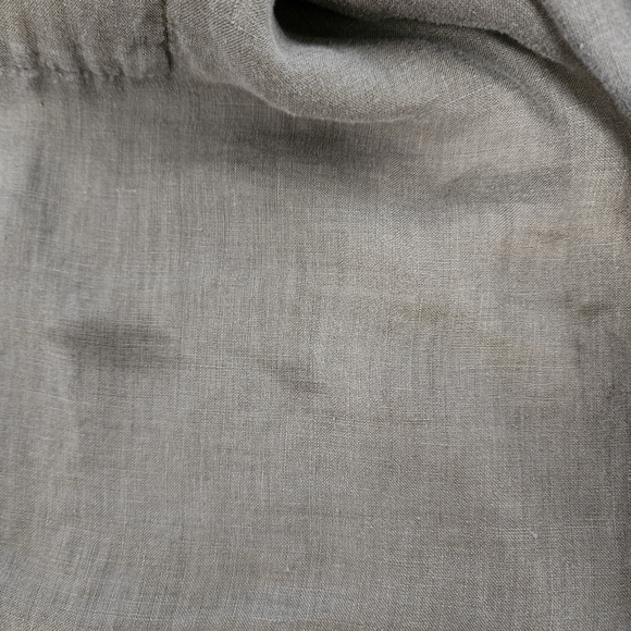 Cut Loose Lagenlook Wide Leg Sage 100% Linen Pants - Picture 4 of 11